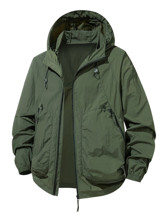 Nasio Men's Lightweight Hoodie Windbreaker Jacket